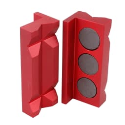 MUGE-Aluminum Magnetic Vise Jaw Protective Inserts Magnetized Line Separator Soft Jaw Insert For AN Fitting EM1043