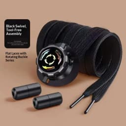 Automatic Shoe laces Flat Shoelace casual shoes Sneakers No Tie Shoelaces Swivel Buckle Laces Adults Kids unisex shoe accessorie