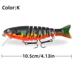1 PCS Wobblers Fishing Lures Artificial Multi Jointed Sections Artificial Hard Bait Trolling Pike Carp Fishing Tools