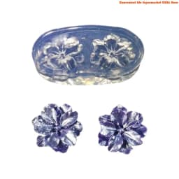 E06E Reusable Small Flower Shaped Silicone Mold Reusable Crafting Moulds Suitable for Handmade Jewelry and Desktop Displays