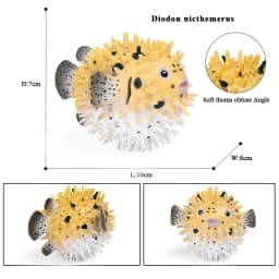 Oenux Sea Life Animals Model Action Figures Ocean Fish Sailfish Bass Grouper Salmon Aquarium Figurines PVC Educational Kids Toy