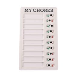 Reusable My Chores Checklist Daily Planner Memo Plastic Board Chore Chart Responsibility Behavior for Kid Self-discipline Card