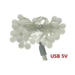 Holiday Light Chain Ball LED String Lighting 300CM 6M USB Lamp Bulb Light String Waterproof Outdoor Wedding Christmas Led String