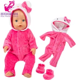 Doll Clothes for 43cm Baby New Born Doll Coat Unicorn Hoodie 17 Inch 18 Inch Baby Bona Doll Dress Christmas Toys Clothes