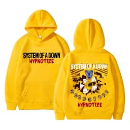 Vintage Rock Band System of A Down Hypnotize Print Hoodie Men Alternative Metal Music Sweatshirt Mens Gothic Harajuku Streetwear