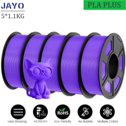 JAYO PLA Plus 3D Printer Filament 5 Rolls Filament PLA PLUS 23 Colors 1.75mm FDM 3D Printer Materials Support Free Combination