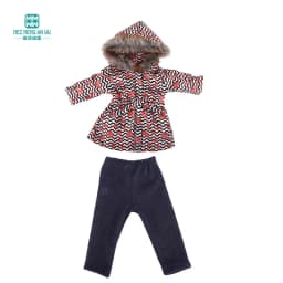 Clothes for Doll Fit 45 cm American Doll Accessories Fashion Denim Shorts Woolen Coat Jacket Dress Gift