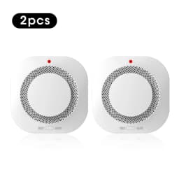 10-Year Lifespan Smoke Detector Alarm 80dB, Low Power & Easy Install for Home/Office Safety