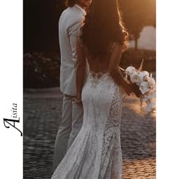 Beach Mermaid Wedding Dress V Neck Boho customized Dresses Sleeveless Open Back Elegant and Pretty Women's Dresses Vestido