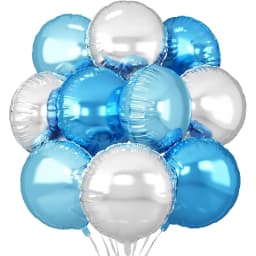 20/10/5Pcs Metallic Round Foil Balloons 18inch Rose Gold Silver Round Balloons Helium Air Globos for Birthday Wedding Xmas Decor