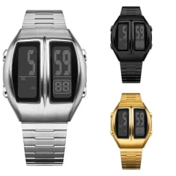 Futuristic Space Capsule Design BGL Ideas Retro Electronic Gift Watches Stopwatch Backlight Day Month Digital Wristwatch BenlyDe
