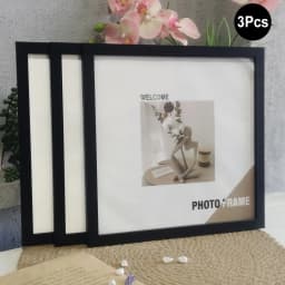 3Pcs Wood Square Photo Frames For Wall Hanging or Desktop Decor 20X20 30X30cm Posters Portrait Frame Picture Commemorat Gift
