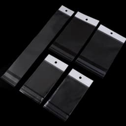 50-100pcs/lot Transparent Self Adhesive Packaging Bag Plastic Hanging Opp Pouches Seal Gift Bags for Jewelry Display Supplies