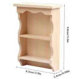 1/6 1/12 Dollhouse Miniature Bookcase Storage Rack Mini Wood Cherry Display Shelf Cabinet Cupboard Doll House Furniture Model