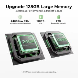 DOOGEE Fire 5 Pro Gemini Ai Rugged Phone 13000mAh Battery Helio G81 24GB RAM (4+20) 128GB ROM 6.6" 90Hz Global Version Smartphones