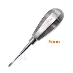 Pet Dental Instruments Feline Canine Dental Elevators with Auxiliary Wing Short Handle Straight Root Elevators Oral Examination