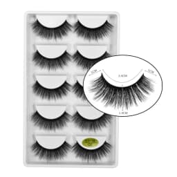 5 Pairs 3D Mink False Eyelashes H13, Soft Eyelash Extension Natural Eyelashes Makeup Lashes Wholesale G800, G806