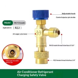 HS R410a R22 Air Conditioning Safety Valve Adapter Professional Refrigeration Tool for AC Technicians