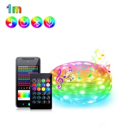 USB Led String Fairy Light DC5V RGBIC Bluetooth SmartColorful Light String 1m-50m Led Strip for Christmas Wedding Party Decor
