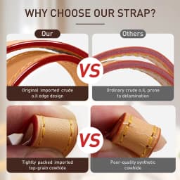 Adjustable Vachetta Leather Replacement Strap For Speedy 25 30 35 Handbag Crossbody Shoulder Strap Cowhide Bag Accessories