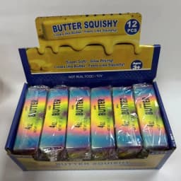 2026 Hot Butter Squishy Pu Slow Rising Squeeze Creative Multicolor Stress Relief Simulated Butter Anxiety Relief Fidget Toy