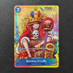 DIY Proxy One Piece TCG English P-043 Monkey.D.Luffy Convention Promo 2024 Blue Anime Game Collection Card Toy