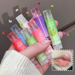 Jasmine Flower Hydrating Lip Balm Coconut Grape Apple Fruity Fresh Moisturizing Cream Anti Dryness Nourish Lip Care Jelly Gel