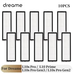 For Dreame L10s Pro Gen 3 / L10s Pro Gen 2 / L10s Pro / L10 Prime Robot Vacuum Spare Parts Main Side Brushes Mop Cloths Filters