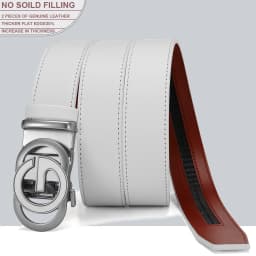 Men's Leather Belts Automatic Buckle Belt Famous Designer Brand Luxury Leather Metal Buckle Cowskin Belts for Jeans Men