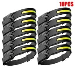 LED Sensor Headlamp Camping Search Light Head Flashlight USB Rechargeable Powerful Lamp Front Lanterns Headlights 6 Styles