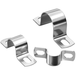 1Pcs Thickened U-Tube Strap Clamp Stainless Steel Horseback Wire Throat HoopCable Fastener Clips Applicable To Pipe OD 8-200mm