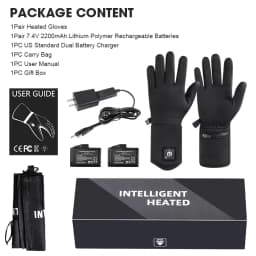 Rechargeable Electric Liner Heated Gloves Winter Warm Touch Skiing Gloves Outdoor Sports Riding Skiing Fishing Hunting