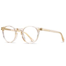 VICKY Round Blue Light Reading Glasses Women Eye Glasses Frame for Women Retro Plastic Titanium Anti-Blue Light Computer Eyewear