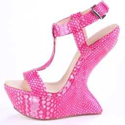 Platfrom Strange Crocdile Leather Sandas Sexy Pointed Toe Slingback Customized New Arrivals Fashion Women Modern Shoes