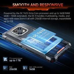Cubot Rugged Smartphone Android 15 King Kong ES 3, 10200mAh Battery, Up to 16GB+256GB, 6.745" Screen, 120Hz,48MP Camera, NFC,GPS