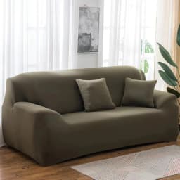 Solid Color Elastic Sofa Covers for Living Room Spandex Sectional Corner Sofa Slipcovers Couch Chair Cover 1/2/3/4 Seater