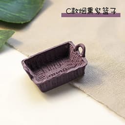 1/12 Dollhouse Miniature Accessories Mini Resin Storage Basket Simulation Basket Model Toys for Doll House Decoration