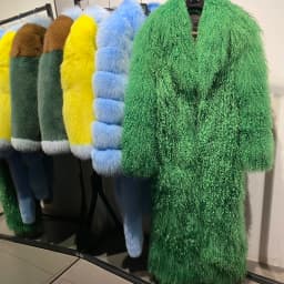 YOLOAgain 135-140cm Floor Length Mongolia Sheep Fur Coat Women Winter Warm Party Long Fur Coat Ladies Overcoat