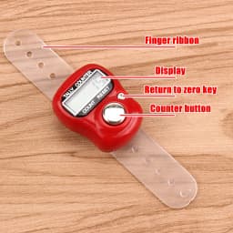 1-10PCS Mini Electronic Finger Counter Hand Tally Clicker Counter Ring Digital Counters Knitting Row Counter Stroke Contador