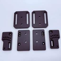 Racing Simulator Base Sinking Installation Plate CNC Full Aluminum Alloy Side Mounting Plate 10mm Thick For SIMAGIC Moza Base
