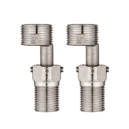360 Degree Adjustable Adjustment Shower Faucet Adapter Stainless Steel Angled Curved Foot Wall Mounted Eccentric Screw Corner
