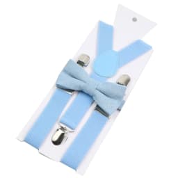 Adjustable Elastic Leather Suspenders Bowtie Set Men Women Sage Green Braces Straps For Wedding Y-Back Shirt Accessories Gift