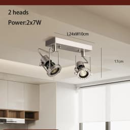Led Spotlights Surface Mounted Spot Light Medieval Industrial Style Ceiling Lamp 2 3 Heads Adjustable Angle Painting Lighting