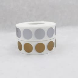1000PCS 0.5" Inch, 12.5mm Small Round Golden Or Silvery Or Black Scratch Off Stickers Promotional Games Favors