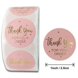 500pc Thank You for Your Order Stickers for Kids Gold Seal Label You've Got Great Taste Stationery Sticker Pretty Things Inside