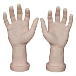 2pcs Realistic Mannequin Hands Accessory for Nail Practice and Store Displays X3UD