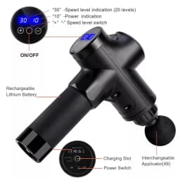 Massager Body Neck Back Deep Tissue Muscle Relaxation Pain Relief Fitness Fascial Massage Gun Electric Percussion Pistol