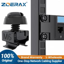ZoeRax M6 X 16mm Rack Mount Cage Nuts, Screws and Washers for Rack Mount Server Cabinet, Rack Mount Server Shelves, Routers