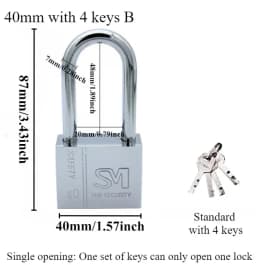 1PCS Heavy Padlock Dormitory Cabinet Drawer Anti-theft Lock Waterproof Rust Proof Small Latch Door Single Open Padlock