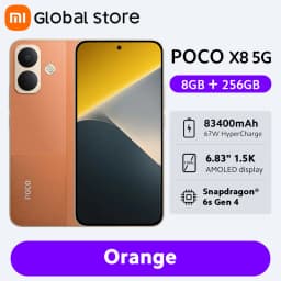 New POCO X8 Smartphone Global Version 8340mAh battery 6.83" 1.5K Display 67W HyperCharge Snapdragon 6s Gen 4 50MP Camera NFC 5G